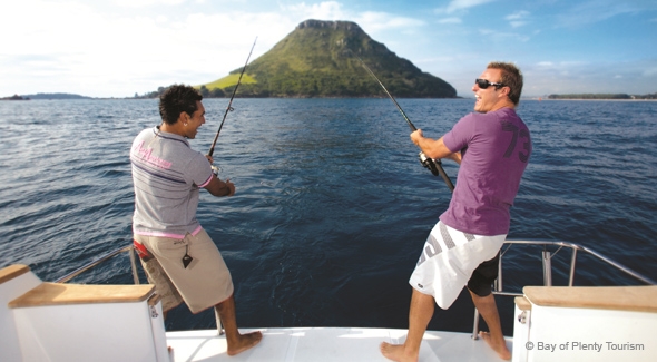 Book a Mt Maunganui Fishing Charter while staying at Pacific Palms Resort