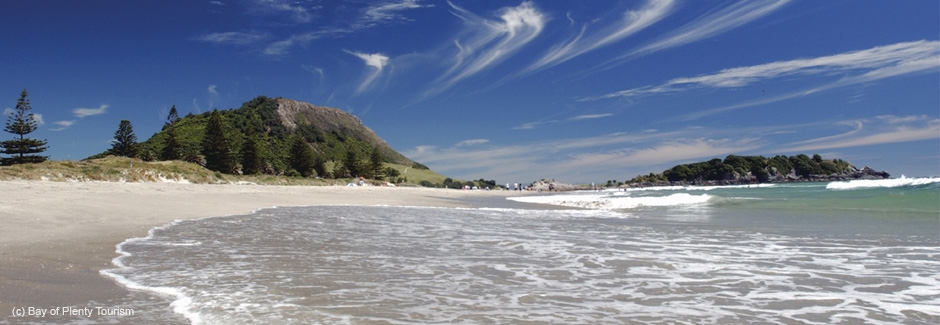 Mt Maunganui a great place to holiday or visit spring, summer, autumn or winter