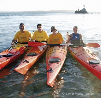 Kayaking, one of the many activities around Mt Maunganui, papamoa and Tauranga